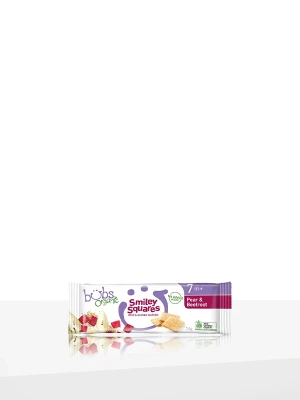 Organic Smiley Squares Pear and Beetroot – Halal Baby Snacks